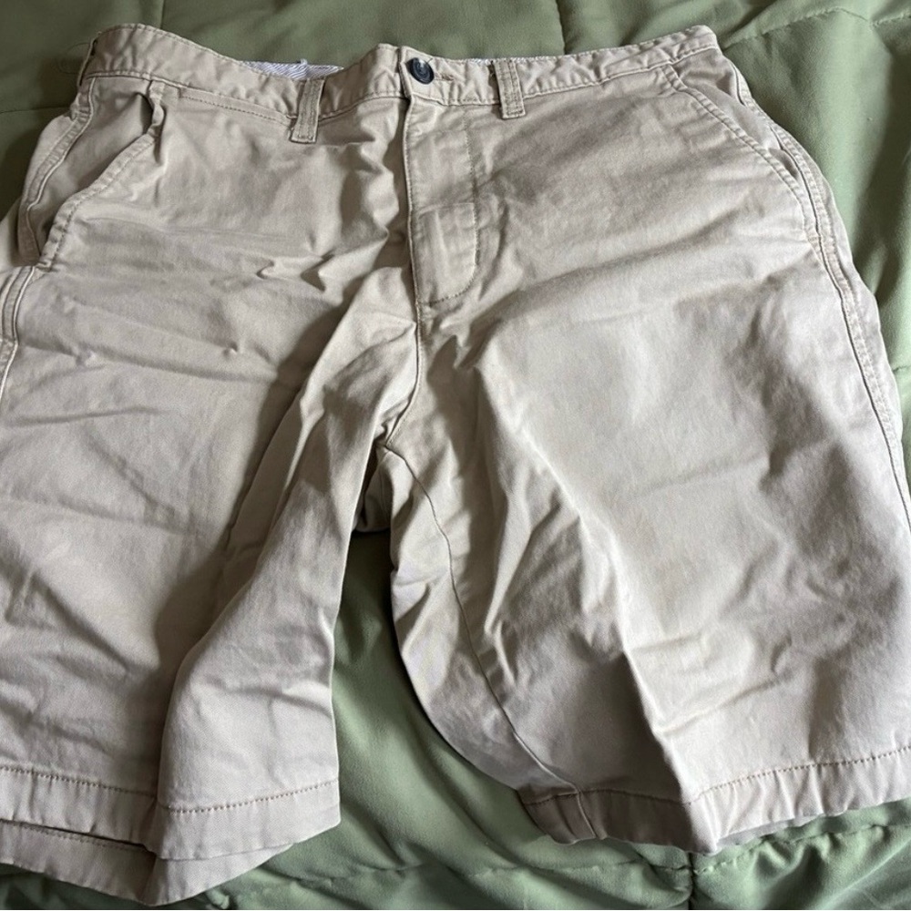 George Men's Beige Flat Front Shorts